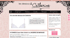 Desktop Screenshot of lesdessousdecatherine.com